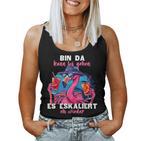 Flamingo Party Bin Da Kann Los Gehen Tank Top Frauen