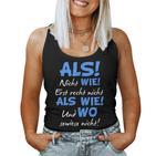 Grammatik German Teacher And Teacher Tank Top Frauen