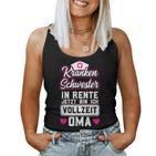 Grandma Retirement Pension Nurse Tank Top Frauen