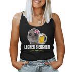 Hamsti Tasty Beer Sad Hamster Meme Lustiger Hamster Tank Top Frauen