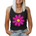 Happy Pink Daisy 60S 70S Retrointage Hippie Tank Top Frauen