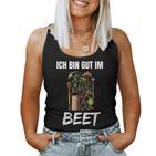 Ich Bin Gut Im Beet Word Game Gardener Garden Tank Top Frauen