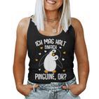 Ich Mag Halt Penguins Children's Women's Penguin Tank Top Frauen