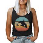 Killer Whale Retrointage 60S 70S Orca Lover Tank Top Frauen