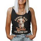 Komme Was Wolle Ich Schaf Das Sheep Farmers Tank Top Frauen