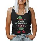 Little Sister Elf Christmas Outfit Partner Look Tank Top Frauen