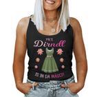 Mei Dirndl Is In Da Wäsch Lausmadl Women's Costume Dirndl Tank Top Frauen