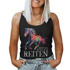 Mir Reichts Ich Geh Reiten Pferd Pferdemädchen Reiterin Tank Top Frauen