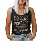 Retro 50 Jahre Jahrgang 1974 Limited Edition 50Th Man Woman Tank Top Frauen