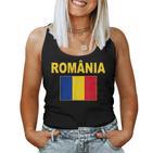 Romania Flag Romania Steagul Romaniei Romanian Flags Tank Top Frauen