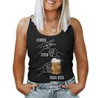 Schers Stone Pair Of Beer Beer Sauf Drink Saying Tank Top Frauen