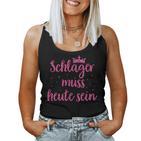 Schlager Music Costume Schlagerfan Schlager Music Party Girls Tank Top Frauen