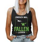 Skydive Parachute Jumping Einfach Mal Fallen Simply Fall Tank Top Frauen