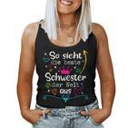 So Sieht Die Beste Große Kleine Middle Schwester Der Welt Tank Top Frauen