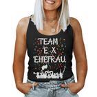 Team Ex Wife Divorce Party Partner Tank Top Frauen