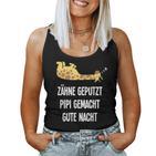 Th Geputzt Gute Nacht Giraffe Nightdress Sleep Tank Top Frauen