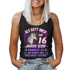 Women's Als Gott Michor 16 Jahen Krinste Er 16Th Birthday S Tank Top Frauen