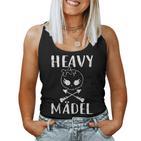 Women's Heavy Girls Rocker Biker Metal Fan Skirt Fans Tank Top Frauen