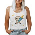 Children's Endlich Schulkind Sloth Tank Top Frauen