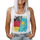 Kazakhstan Germany Flag Children Kazakh Tank Top Frauen