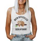 Pyjamas Top Pyjamas Sloth  Sleep Tank Top Frauen