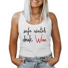 Safe Water Drink Wine Red Wine Wine Wine Tank Top Frauen