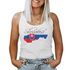 Slovakia Slovak Maps Slovakia Flag For Women Tank Top Frauen