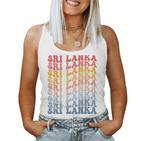 Sri Lanka Groovy Retro Sri Lanka Tank Top Frauen