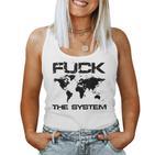 The System Gegen Die Momentane Weltpolitk Tank Top Frauen