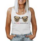 Women's Ich Liebe Meine Pugs Tank Top Frauen