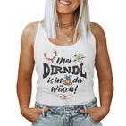 Women's Mei Dirndl Is In Da Wäsch Sayings Tank Top Frauen