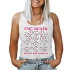 Women's Stag Night Erst Zahlen Dann Die Braut First Numbers Then The Bride Tank Top Frauen