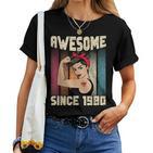 42 Jahre Alt Awesome Seit 1980 42Th Birthday Women's T-shirt Frauen