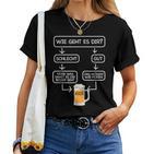 Beer Fun Wie Geht Dir T-shirt Frauen