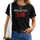 Macho Saying Beer Drinker Protest Arschlecken 350 T-shirt Frauen