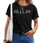 Hllljh Hallelujah Church Jesus Christ Christian T-shirt Frauen