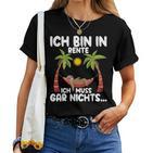 Ich Bin In Rente Ich Muss Gar Nichts Rentner Sloth T-shirt Frauen