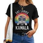 Kamala Harris Cat Lady Supporter T-shirt Frauen