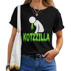 Kotzzilla Brechen Kotzen Beer Alcohol Pass Drunken T-shirt Frauen