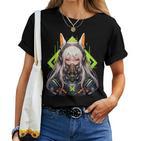 Manga Aesthetic Easter Bunny Ears Cyberpunk Harajuku T-shirt Frauen