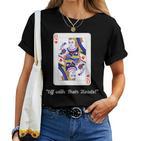 Queen Of Hearts Alice In Wonderland T-shirt Frauen