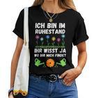 Rente Garten Pensioner Gardener Flowers Retirement Pensioner T-shirt Frauen