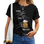 Schers Stone Pair Of Beer Beer Sauf Drink Saying T-shirt Frauen