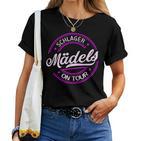 Schlagermädels On Tour Women's Sexy Schlager T-shirt Frauen