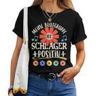 Schlagerparty Outfit Schlager Fan Schlager S T-shirt Frauen