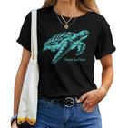 Seychelles Sea Turtle Lagoon Coral Reef Souvenir T-shirt Frauen