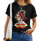 Spain Girls' Women's Flag Spain Jersey 2024 T-shirt Frauen