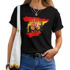 Spain Women's Madrid Spain Espanol Barcelona S T-shirt Frauen