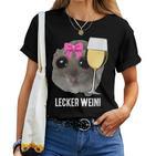 Tasty Weini X Sad Hamster Girl Meme Wine Wine T-shirt Frauen