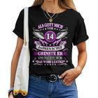 Women's Als Gott Michor 14 Jahren Schuf Grinste Er 14Th Birthday S T-shirt Frauen